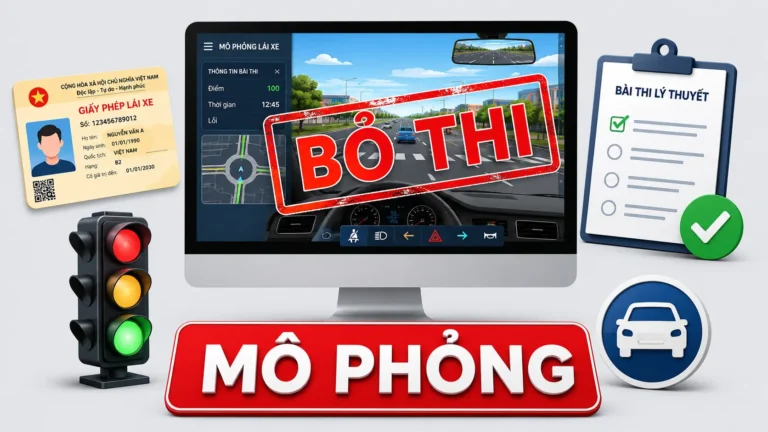 CHÍNH THỨC: Bỏ Phần Thi Mô Phỏng Lái Xe Ô Tô Từ 01/07/2026